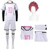 Diohauxi Itoshi Sae - Costume per cosplay, Halloween, abbigliamento sportivo, per giochi di ruolo, tuta e parrucca (S-XXL), Rosa 10 + parrucca, s