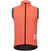 ZMMZZ Gilet da Ciclismo da Uomo, Maglia Posteriore Traspirante Ciclismo MTB Bike Jersey Leggera Antivento da Corsa Escursionismo,Arancia,L