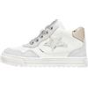Naturino Sneakers in Pelle e Suede, Argento Nichel 40