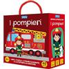 SASSI I pompieri. Q-box. Ediz. a colori. Con autopompa da montare. Con 4 figure sagomate. Con puzzle