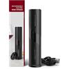 MAGDEN Apribottiglie elettrico, ricaricabile, professionale, senza fili, con tagliacapsule, cavo di ricarica USB, per amanti del vino, Nero