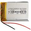 Liter energy battery Batteria 502540 LiPo 3.7V 500mAh 1.85Wh 1S 5C Liter Energy Battery per l'elettronica Ricaricabile Telefono Portatile Smartwatch Orologio GPS - Non adatto per Radiocomando 42x25x5mm (500mAh|502540)