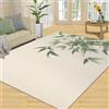 AUWUUA Tappeto in bambù 40x60cm foglie di bambù verde cinese, lavabile, tappeti con pittura a inchiostro giapponese per camera da letto, morbido tappeto zen antiscivolo per cucina ingresso corridoio