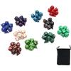 DollaTek Set di Dadi poliedrici 10 Set di Dadi Completi （70 Pezzi） di D4 D6 D8 D10 D% D12 D20 Compatibile con Dungeons And Dragons DND Rpg Giochi da Tavolo MTG