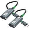 iacgnefeix Adattatore USB C HDMI, Adattatore HDMI USB C 4K Thunderbolt 3/4 Compatibile con iPhone 16Pro/16Pro Max/16/15, MacBook Pro/Air, iPad Pro/Air, Pixelbook, Samsung Galaxy S/Note, Dell XPS, Surface Pro