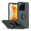 UPLAI Cover per Xiaomi 13T 5G/Xiaomi 13T Pro 5G, Ultra Sottile Antiurto Custodia con Supporto Magnetico Squillare, PC + Morbido TPU Bumper Moda Glassato Caso.(Verde Scuro)