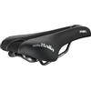 Selle Italia MAN Gel Advan - Sella Bici Uomo in Gel Ergonomica e Ammortizzata, Larga Comoda per Bicicletta da Città e Trekking, Telaio in Manganese - Taglia L2, Nero
