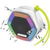 Music Hero speaker cassa wireless, 5 Watt, water resistant IPX5, LED, con laccetto, multi input, tasti multifunzione, nero