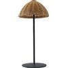 Lumisky Lampada da tavolo senza fili polyrattan bianco dimmerabile FAROE H30cm