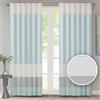 Madison Park Tradewinds Polyoni Pintuck Tenda per finestra, effetto seta, Aqua, 84 Panel