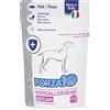 Generico Forza 10 Umido Cane HYPOALLERGENIC, alimento completo dietetico per cani adulti di tutte le taglie e razze ipoallergenico gusto PESCE, dermatologico, for dogs | 12 bustine da 100 grammi l'una.