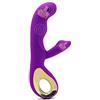 WOLWES -Vibrátore Di Silicone,Vibratǒri Sessuali per Donna Coppia con 10 Modalità Di Vibrazione,Doppio Motore Massaggiatore Impermeabile Ricaricabile per Clitorǐde,Puntó G,Anále,Vaginále, Porpora