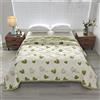 DOTBUY-SHOP Copriletto Trapuntato Matrimoniale Singolo, Estate Trapuntino Coperta Estivo Primaverile Trapunta Autunno Coperta Leggera per Camera da Letto (Verde,150x200cm)
