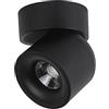 Bwldma Moderno Downlight Regolabile 7W 12W Superficie Spotlight Spotlight Nordic 360 ° Rotante Spotlight Shop Home Backdrop Wall Rondella Corridoio Balcone Luce Notturna Nero