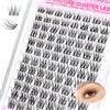CALAILIS Ciglia Singole, 96 Pz FAI DA TE Ciglia Singole Per Auto Applicazione Di Estensione Lash Home, 10-16mm D Curl Cluster Singole ciglia (CDD04-MIX)