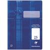 Clairefontaine 331025C - Quaderni A4 a righe con bordo, 25 pz, 16 fogli, carta da 90 g
