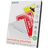 Pavo - Foglio di Laminazione Formato: 75 x 105 mm 2x125 mic, 100 Pezzi - Lucido