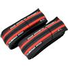 Vittoria Rubino PRO IV G2.0 Graphene Clincher Tire 700x25C, Red/Black,2 Tire, VT1854