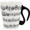 eKsdf Divertente tazza da caffè in ceramica, con manici neri a forma di basso, in porcellana, per uomini, donne, amanti della musica (tipo 3 (400 ml)
