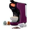 Wintem - Macchina Caffè Compatta Grace da 1450W con Arresto Automatico, Selezione Espresso Corto/Lungo, Interruttore ON/OFF e Compatibilità con Capsule e Cialde Prugna