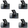 REV AquaForm - Set risparmio di 5 prese A/W, IP44, a due poli, a parete, colore: antracite