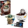LEGO Star Wars 75403 Grogu e Carrozzina con Rana Sorgan e Minifigure di Grogu, Modellino di 'Baby Yoda' Giocattolo, Idea Regalo da Collezione per Bambini e Bambine da 10 Anni Fan serie TV Mandalorian