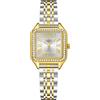CIVO Vintage Orologio Donna Oro: Rettangolare Piccolo Acciaio - Elegante Orologi da Polso Analogico Numeri Romani Quarzo Impermeabile