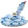 Zappi Co Kids Giocattolo di peluche morbido e coccoloso - Parte della collezione di animali safari, perfetto per i bambini (lunghezza 180 cm) (Blue Beauty Snake)