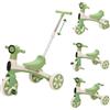 NUKied 4 IN 1 Triciclo per Bambini,Triciclo Bambini Triciclo con Pedali Removibili per Ragazzi e Ragazze,Bici senza Pedali con Manubrio Regolabile in Altezza