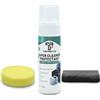 TOPABYTE Pulitore Trattamento 3in1 Pulizia Auto Pulisce Ravviva e Protegge Le Parti Interne dell'Auto Schiuma Detergente per er Interni e Sedili in Pelle Plastiche Car Care Panno Microfibra