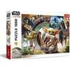 Trefl Star Wars The Mandalorian, Il Viaggio di Grogu 1000 Pezzi-Puzzle con gli Eroi della Serie, per Adulti e Bambini dai 14 anni, Multicolore, 10906