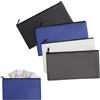 VOSSOT Set di 4 Buste Porta Documenti con Cerniera Porta Documenti Impermeabile in Pelle PU con Finestra e Porta Carte Busta Porta Soldi A5 per Ufficio, Casa, Viaggio, Scuola
