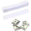 Ziyonix 200 Pezzi Fascette per Banconote Autoadesive 192 x 29 mm Bundles Denaro Fasce per Banconote Autoadesivi Fascette Banconote Resistenti Bande Autoadesive per Negozi Uffici e Banche
