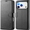 TUCCH Custodia per iPhone 17 Pro 6,3-pollici 5G 2025 Portafoglio [RFID Blocking] | Cover Custodia Pelle Sintetica TPU Antiurto, Supporto Slot Schede Protezione Integrale Chiusura Magnetica, Nero