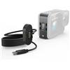 Jeebel Copertura di Ricarica Magnetica, Kit Caricatore & Cavo USB-C per GoPro Hero 9/10/11/12/13, Impermeabile, Resistente alla Neve, Supporto di Ricarica di Ricambio per Accessori GoPro