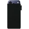 Adore June Classic Nero Custodia compatibile con iPhone 17 Pro e iPhone 17, Tessuto Resistente con Display di Pulizia Effetto