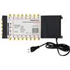 Premium X PremiumX PXMS 9/16 Multischalter mit Netzteil Multiswitch 2 SAT für 16 Teilnehmer Satverteiler Digital HDTV FullHD 4K UHD 8K