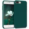 kwmobile Cover per Apple iPhone 7 Plus/iPhone 8 Plus Custodia - Back Case per Smartphone in Silicone TPU - Protezione Gommata - verde bottiglia