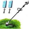 Litheli Brushless Decespugliatore Elettrico, Tagliabordi a Batteria, Larghezza di Taglio 35CM, Batterie Ricaricabili 10000mAH, Tagliabordi