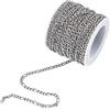 UNICRAFTALE 10 m/Rotolo Catene Figaro 304 Catene in Acciaio Inossidabile Non Saldate con Bobina Catene Figaro Collane Materiale Metallico Catene Connettore per Creazione di Gioielli