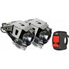 Riloer 2 fari universali U5 da 15 W con interruttore per moto, bicicletta, auto, camion, barca, impermeabili, antipolvere, fendinebbia, colore bianco