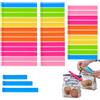 OMBRISA Chiudi Sacchetti Cucina 40 Pezzi, Mollette Chiudi Sacchetti 7/9/11cm, Mollette per Alimenti da Cucina per Congelatore, Snack, Frutta Secca, Caffè (40PCS Colorato)