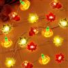 Seasboes Luminoso Catena autunnale a LED, 3 metri, con foglie d'acero, timer inclusi