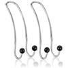 Soleebee 2 Pezzi Ganci per Poggiatesta Auto Sedile posteriore Appendiabiti, Multifunzionale Bling Gancio Auto Universale Organizer per Sedile Anteriore per Borse della Spesa Appendiabiti (Nero)