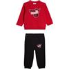 A.C. Milan Kit Felpa con Cappuccio e Pantaloni Neonato Set 2 Pezzi con Logo Puma, Prodotto Ufficiale, Rosso, 9 Mesi Unisex-Bimbi 0-24