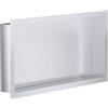 Erfu Bagno da incasso - Moderna nicchia da parete in acciaio inox | Mensola da incasso per doccia e bagno (acciaio inox, 300 x 600 x 70 mm)