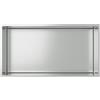 Erfu Bagno da incasso - Moderna nicchia da parete in acciaio inox | Mensola da incasso per doccia e bagno (acciaio inox, 300 x 600 x 100 mm)