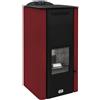 Stufe A Pellet Italia Nizza 22 Kw - 5 Stelle Colore: Rosso