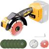 YWNYT Smerigliatrice angolare senza fili per batteria DeWalt 20V, 3 velocità 12000RPM Brushless Battery Angle Grinder Tool, 100mm Diametro del disco, Rettificatrice elettrica per taglio, rettifica,