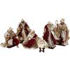 TIMSTOR Presepe Natalizio Rosso Oro, 6 Pezzi